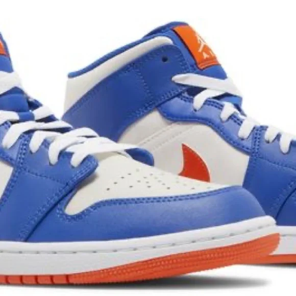 Nike AIR JORDAN  Blue and Orange High-Top Sneakers SIZE 18 - Picture 6 of 7